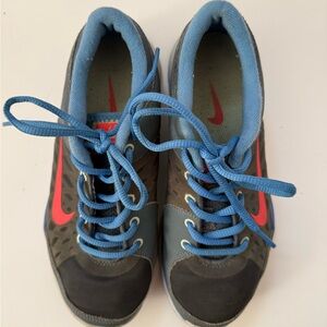 Nike Womens Flex Trainer 3 Blue Grey Pink Athletic Sneaker Size 6